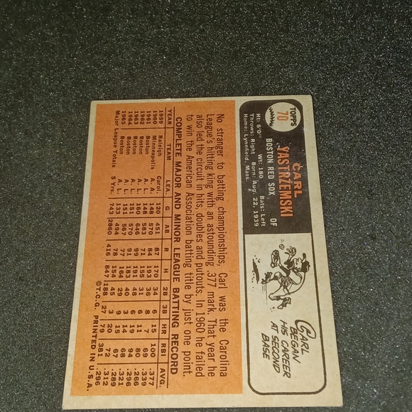 Topps Trading Card - Red, Blue, White - Picture 2 of 2